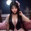 腐女读者深夜书单控头像，戴眼镜女生在灯光下看书